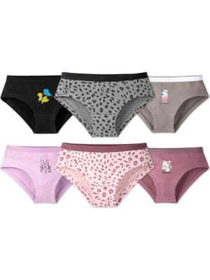 Ariel Panty For Girls(Multicolor, Pack of 6)