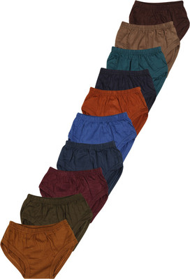 Yellow Chilli Brief For Boys(Multicolor Pack of 10)