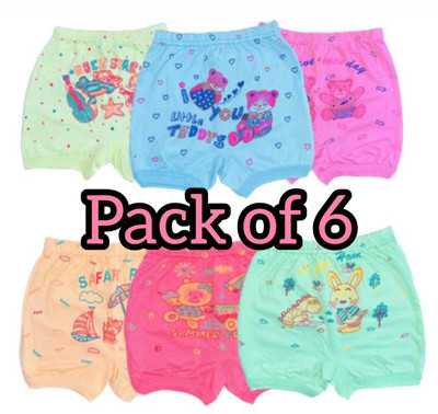 Anmay Internationals Short For Boys & Girls Casual Printed Pure Cotton(Multicolor, Pack of 6)