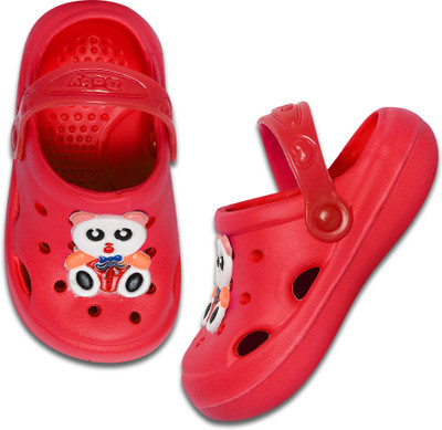 Trendmode Kung Fu Panda Boys & Girls Sling Back Clogs(Red , 2 .5 to 3 year)