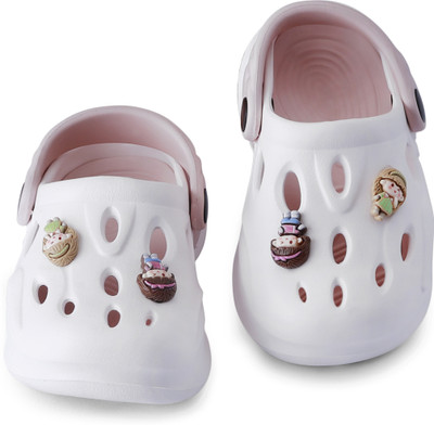 FASMANIA Dora Boys & Girls Sling Back Clogs(Pink , 1-2 YEARS)