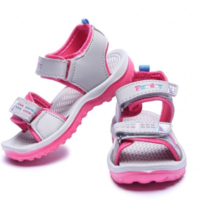 Aircity Boys & Girls Sling Back Strappy Sandals(Pink , 3.5-4 Year)