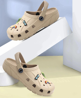 RED TAPE Boys Sling Back Clogs(Beige , 7 - 8 Years)