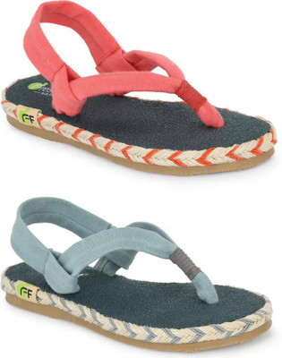 Fresh1947Feet Girls Slip-on Flats(Red , 20)