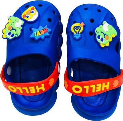 smilykid Boys Sling Back Clogs(Blue , 4 - 5 Years)