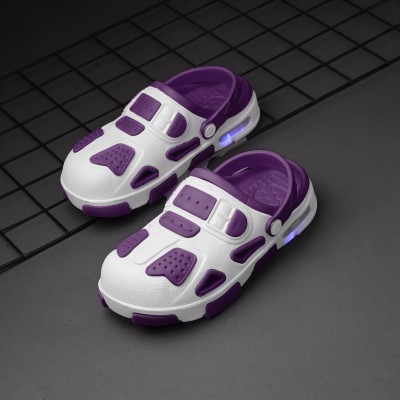 BIRDE Boys & Girls Sling Back Clogs(Purple , 8.5-9 Years)