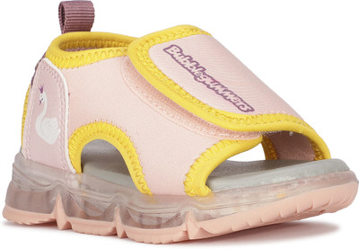 Bubblegummers Boys & Girls Velcro Sports Sandals(Pink , 16 Years & Above)