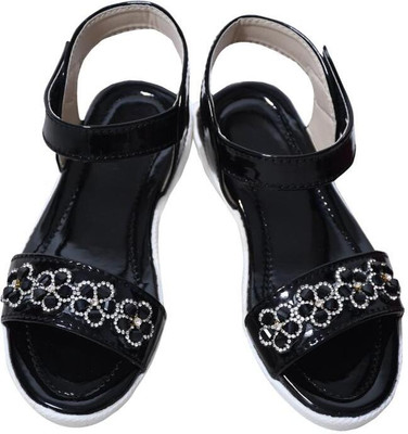 Ideal COLLECTION Girls Slip-on Flats(Black ,)