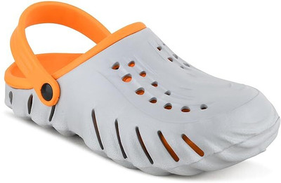 Orvax Boys Slip-on Clogs(Grey , 10 - 11 Years)