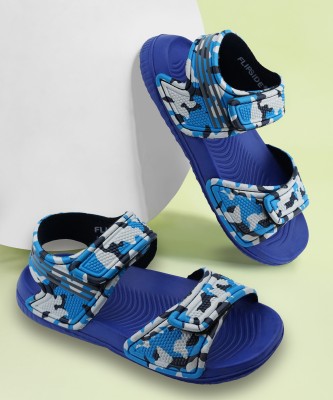 FLIPSIDE Boys & Girls Velcro Sports Sandals(Blue , 14 - 15 Years)