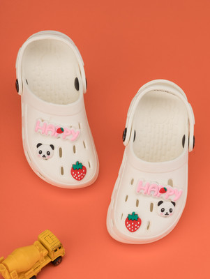 Yellow Bee Girls Slip-on Clogs(White , 5-5.5Years)