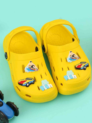 Yellow Bee Boys Sling Back Clogs(Yellow , 5-5.5 Years)