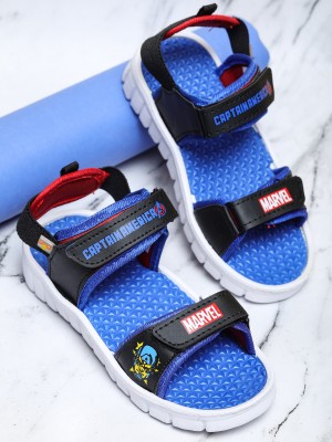 Toothless Boys Velcro Sports Sandals(Blue , 5-5.5 Years)