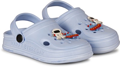 Dhairya Collection Boys & Girls Sling Back Clogs(Light Blue)