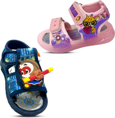 Hyfex Ninja Hattori Boys & Girls Velcro Sports Sandals(Blue , 2.5 to 3 Years)