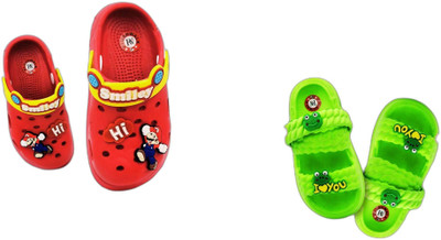 plushwalk Boys & Girls Slip-on Clogs(Multicolor , 2.5 to 3.0 Years)