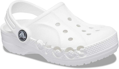 CROCS Boys & Girls Sling Back Clogs(White , 9-10 year)