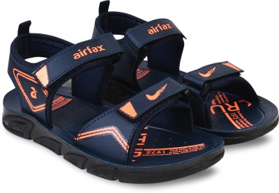 Airfax Boys & Girls Velcro Sports Sandals(Blue , 4-4.5 Year)