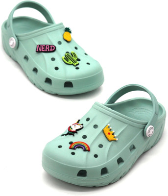 RED TAPE Boys Sling Back Clogs(Green , 7 - 8 Years)