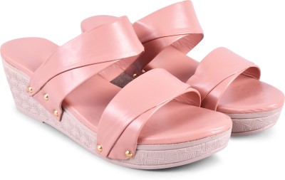 jm looks Girls Slip-on Heels(Pink , 21yr And Above)