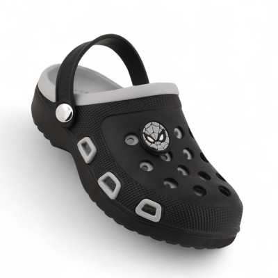 ASRON Boys Sling Back Clogs(Grey , 8-9 years)