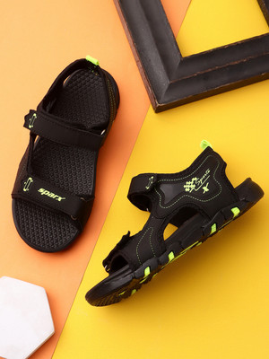 Sparx Boys Velcro Sports Sandals(Black , 6-7 Years)
