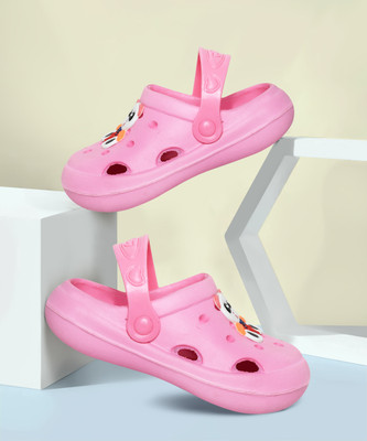 Trendmode Kung Fu Panda Boys & Girls Sling Back Clogs(Pink , 2 to 2.5 year)