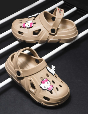 amaezo Boys & Girls Slip-on Clogs(Beige , 5-6 Years)