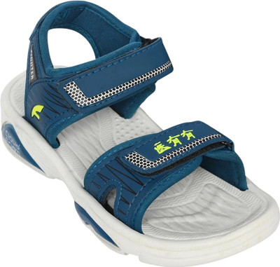 LEVOT Boys & Girls Velcro Strappy Sandals(Blue , 7-8 YEARS)