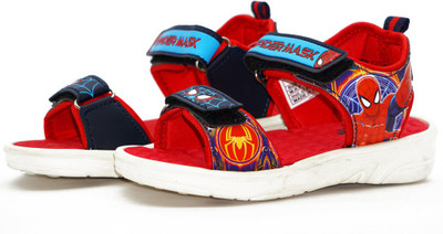 Green Comfort Boys Velcro Sports Sandals(Red , 10 - 11 Years)