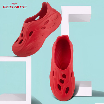 RED TAPE Girls Slip-on Clogs(Red ,)