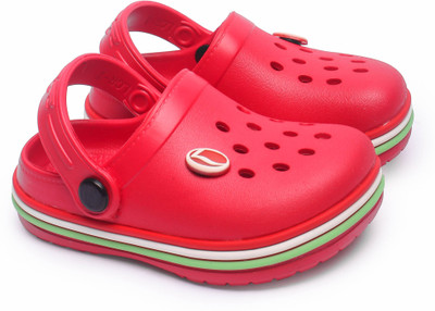 LANCER Boys Sling Back Clogs(Red , 6-7y)
