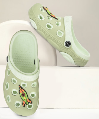 LIBERTY Boys Sling Back Clogs(Green , 6- 6.5 Years)