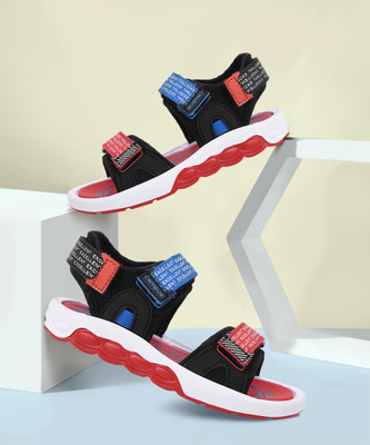 CAMPUS Boys & Girls Velcro Sports Sandals(Black , 3 - 4 Years)