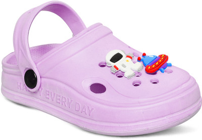 Firstcliq Boys & Girls Sling Back Clogs(Purple , 3 year to 3.5 year)