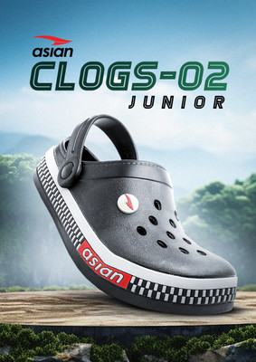 asian Boys Sling Back Clogs(Black , 9-10 Years)