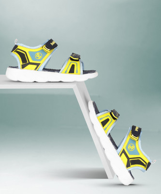 Bubblegummers Boys Velcro Sports Sandals(Blue , 14 - 15 Years)