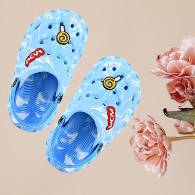SMARTOTS Boys & Girls Slip-on Clogs(Light Blue , 5-5.5 Years)