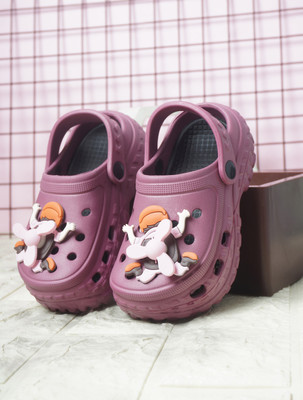 GOKIK Boys & Girls Sling Back Clogs(Purple , 4.5 - 5 year)