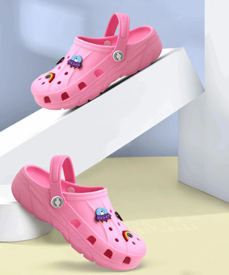 RED TAPE Boys Sling Back Clogs(Pink , 8 - 9 Years)