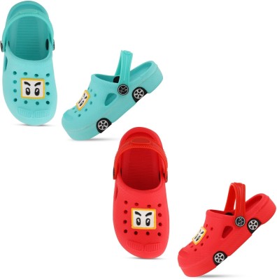 SMARTOTS Boys & Girls Sling Back Clogs(Multicolor , 5-5.5 Years)