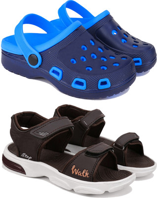 Earton Boys Sling Back Clogs(Multicolor , 8-9 Years)