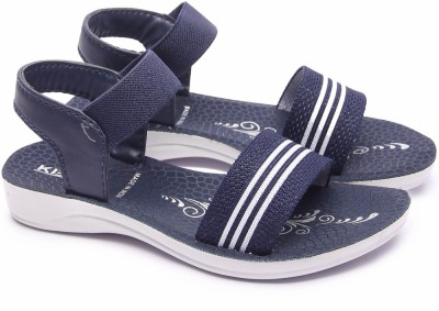 kiero Boys & Girls Sling Back Strappy Sandals(Blue , 3-3.5 Yr)