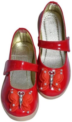 Ideal COLLECTION Girls Slip-on Flats(Red , 2.5 Years)