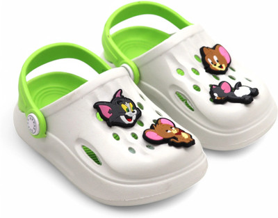 Svaar Tom & Jerry Boys & Girls Sling Back Clogs(Green , 8 - 9 Years)