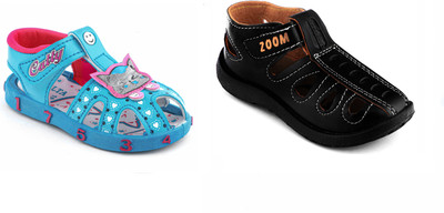 rotation Boys & Girls Velcro Strappy Sandals(Multicolor , 15-18 MONTHS)