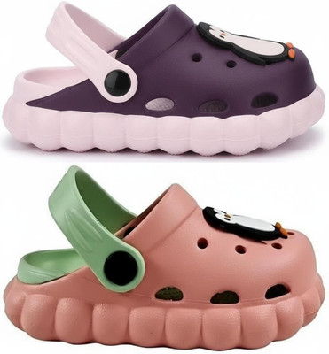 FEETPER Boys & Girls Slip-on Sports Sandals(Purple , 10-11 Years)