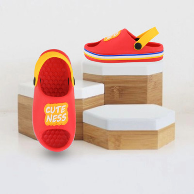 SMARTOTS Boys Sling Back Clogs(Red , 3-3.5 Years)