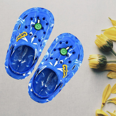 SMARTOTS Boys & Girls Slip-on Clogs(Blue , 4.5-5 Years)