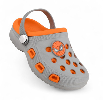 ASRON Boys Sling Back Clogs(Grey , 2.5-3)